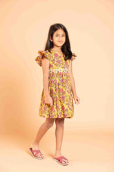Yellow Lovely Daffodils Frock