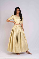 Rich Banaras Brocade Pastel Green Lehenga