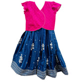 Butter Silk Lehenga And Crop Top