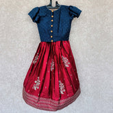 Butter Silk Lehenga And Crop Top
