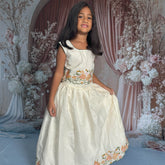 Butter silk Lehenga and Crop top