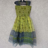 Kota olive green lehenga and crop top