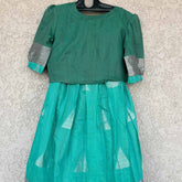 Kota green lehenga and crop top