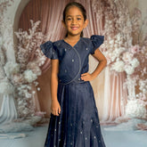 Butter silk Lehenga and Crop top
