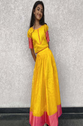Pure Kota yellow Lehenga set