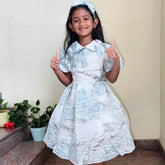 Blue Foil Party dress head band