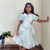 Green Foil Party dress head band