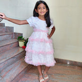 Pink Floral bloom Party dress