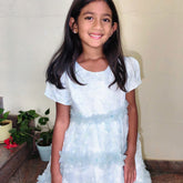 Green Floral Bloom Party dress