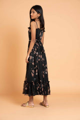 Crepe Frills Frock