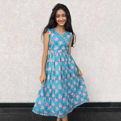 Frills and Bow Pattern Frock