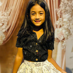 Fusion Style Cotton Crop Top and Lehenga