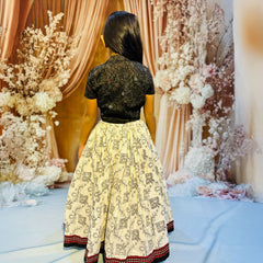 Fusion Style Cotton Crop Top and Lehenga