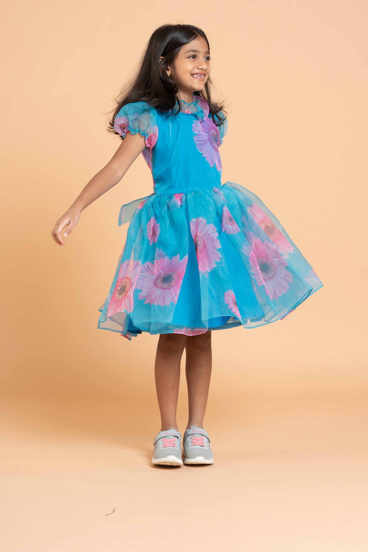 Blue organza Littlie Princesses Dress