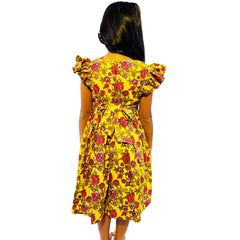 Yellow Lovely Daffodils Frock
