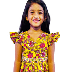 Yellow Lovely Daffodils Frock