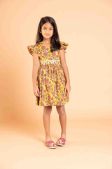 Yellow Lovely Daffodils Frock