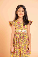 Yellow Lovely Daffodils Frock