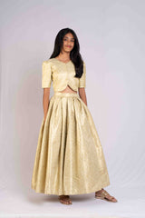 Rich Banaras Brocade Pastel Green Lehenga