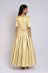 Rich Banaras Brocade Pastel Green Lehenga