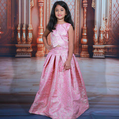 Rich Banaras Brocade Pretty Pink Lehenga