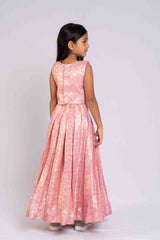 Rich Banaras Brocade Pretty Pink Lehenga