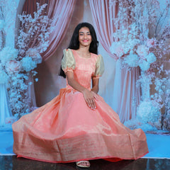Peachy Festive Lehenga