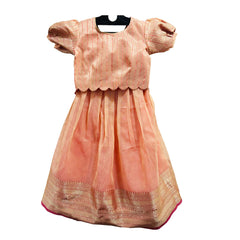 Peachy Festive Lehenga