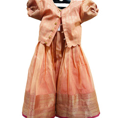 Peachy Festive Lehenga
