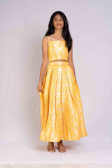 Rich Banaras Brocade Sun Yellow Lehenga