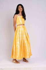 Rich Banaras Brocade Sun Yellow Lehenga
