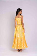 Rich Banaras Brocade Sun Yellow Lehenga
