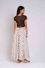 Comfortable Cotton Crop Top And Lehenga