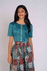 Cotton Lehenga And Crop Top