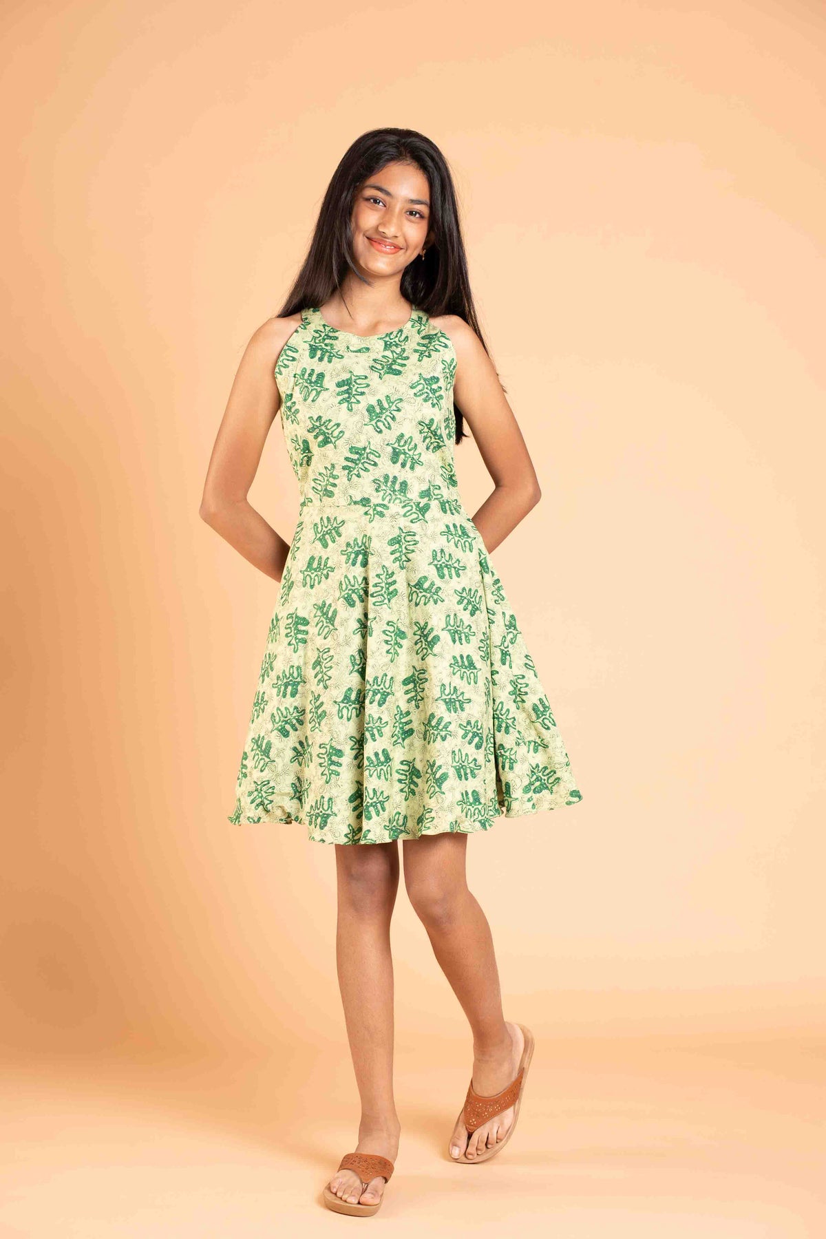 Halter Neck Cotton Frock