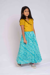 Fusion Style Crop Top And Cotton Lehenga