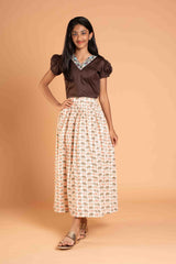 Cotton Lehenga and Crop top