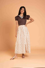 Cotton Lehenga and Crop top