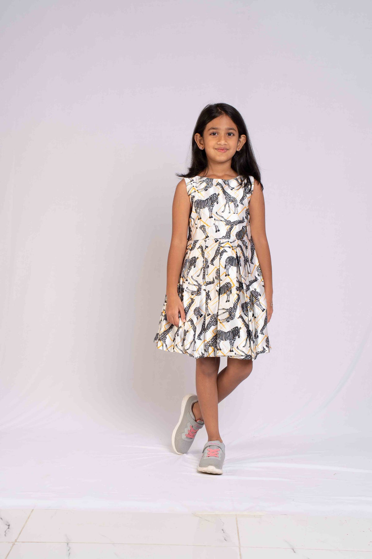 Beige satin frock