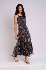 Black crepe frock