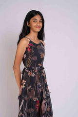 Black crepe frock