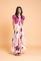 Delta Dream Long Frock and Banaras Over Coat