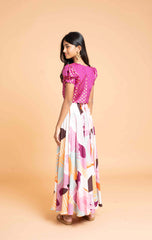 Delta Dream Long Frock and Banaras Over Coat